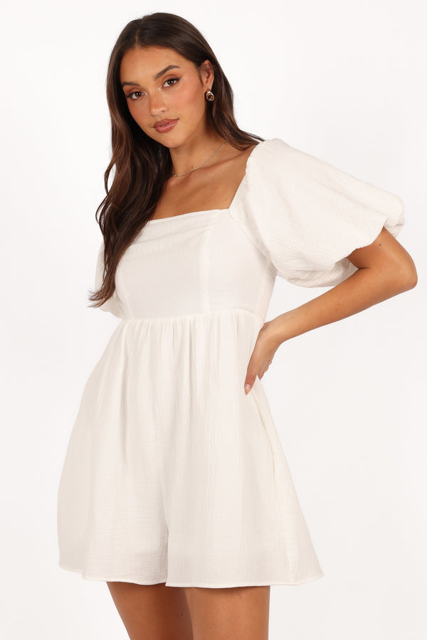 Elise Romper - White