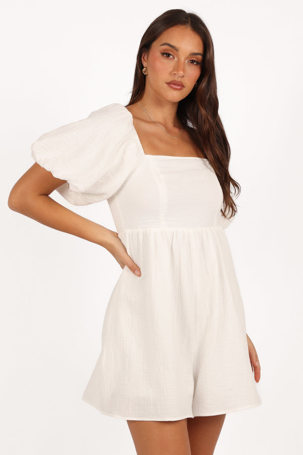 Elise Romper - White