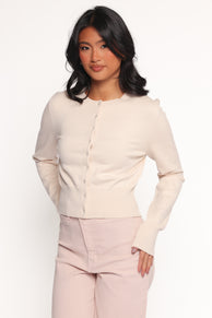 Elita Fitted Cardigan - Cream
