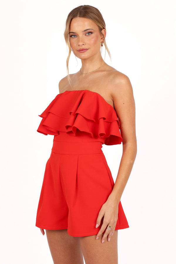 Elliott Romper - Red