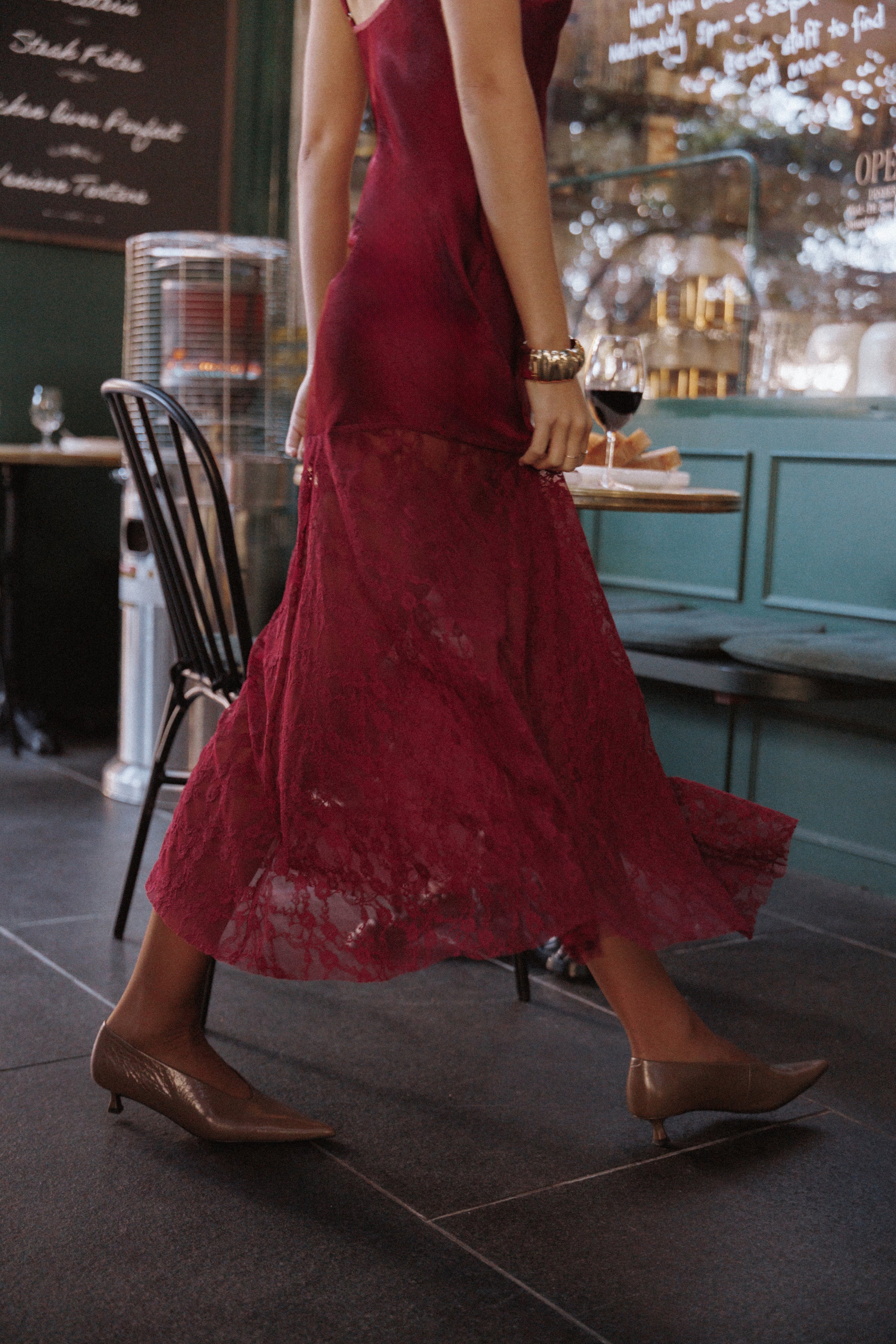 Elowyn Maxi Dress - Cherry