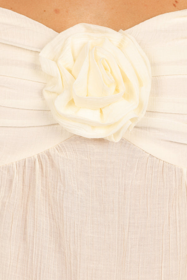 Emerson Rosette Top - Ivory