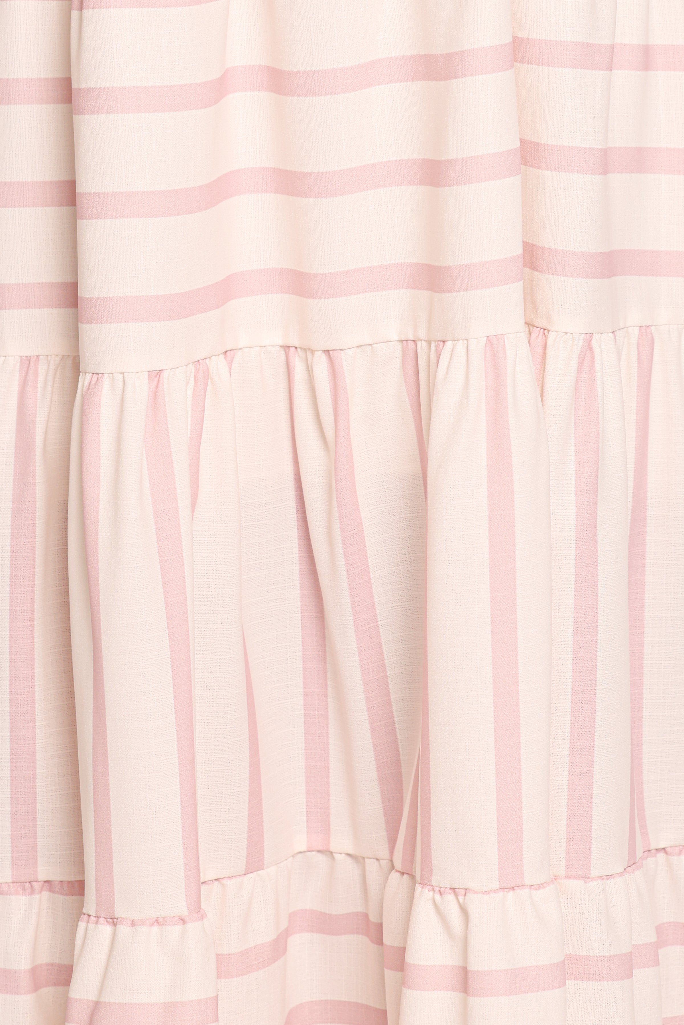 Evelin Midi Dress - Pink Stripe