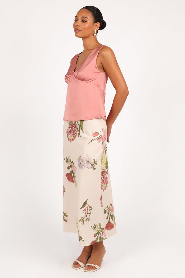 BOTTOMS @Evie Maxi Skirt - Native Flora