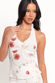 Fletch Halterneck Top - Ditsy Floral
