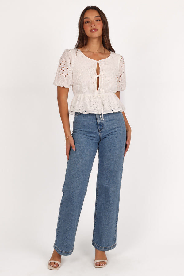 Flora Top - White