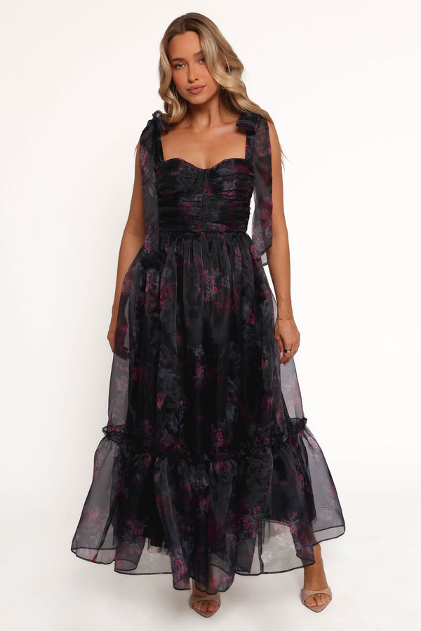 Floret Midi Dress - Dark Floral