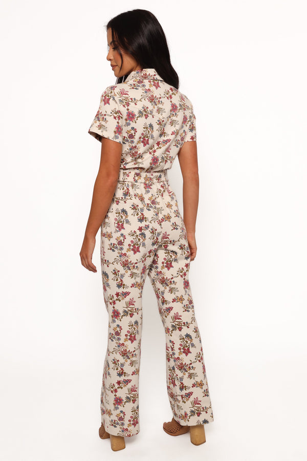 Gisel Jumpsuit - Ivory Multi