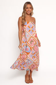 Gisela Midi Dress - Multi Tile