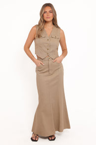 Giselle Skirt Set - Beige