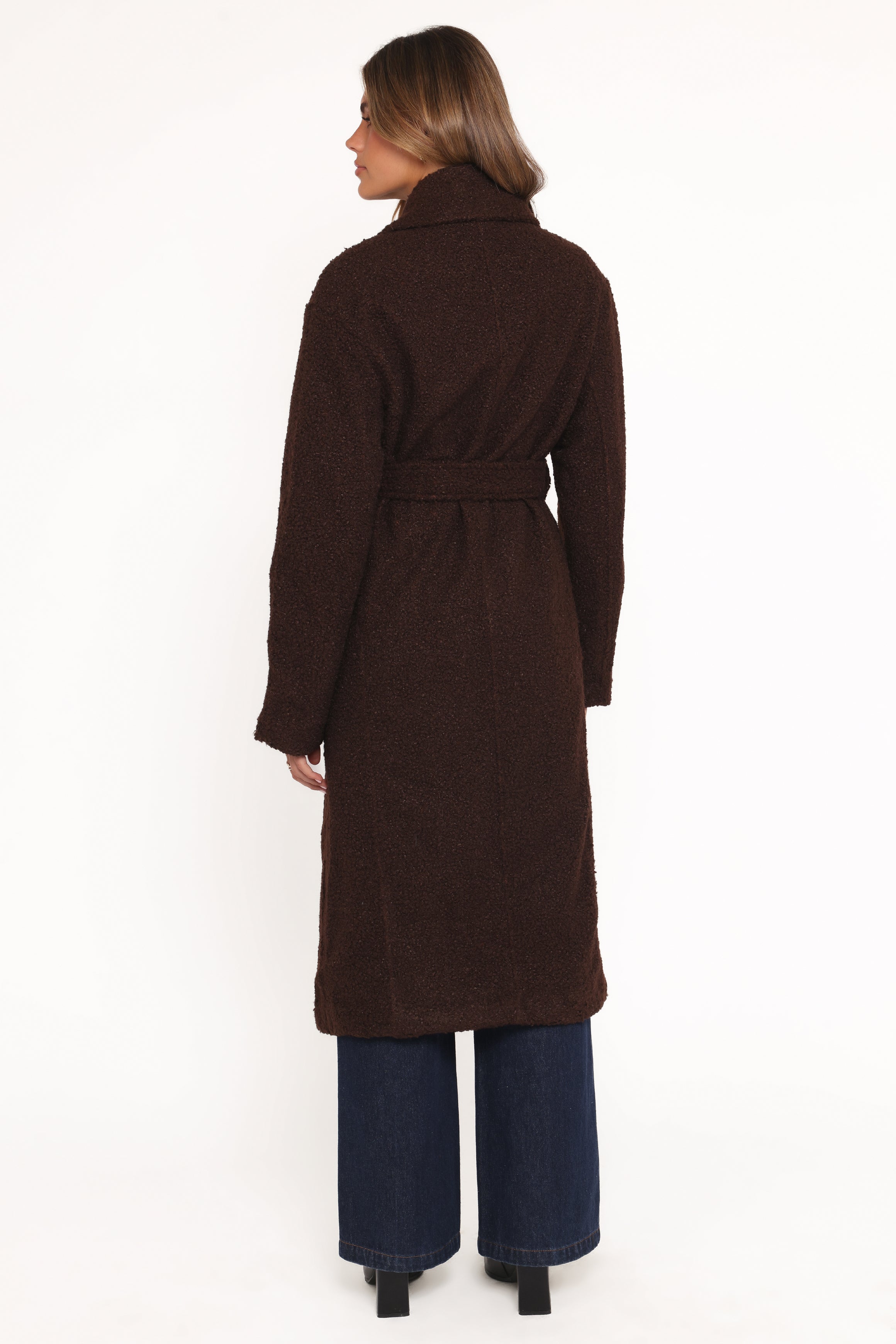 Goodie Shearling Coat - Chocolate