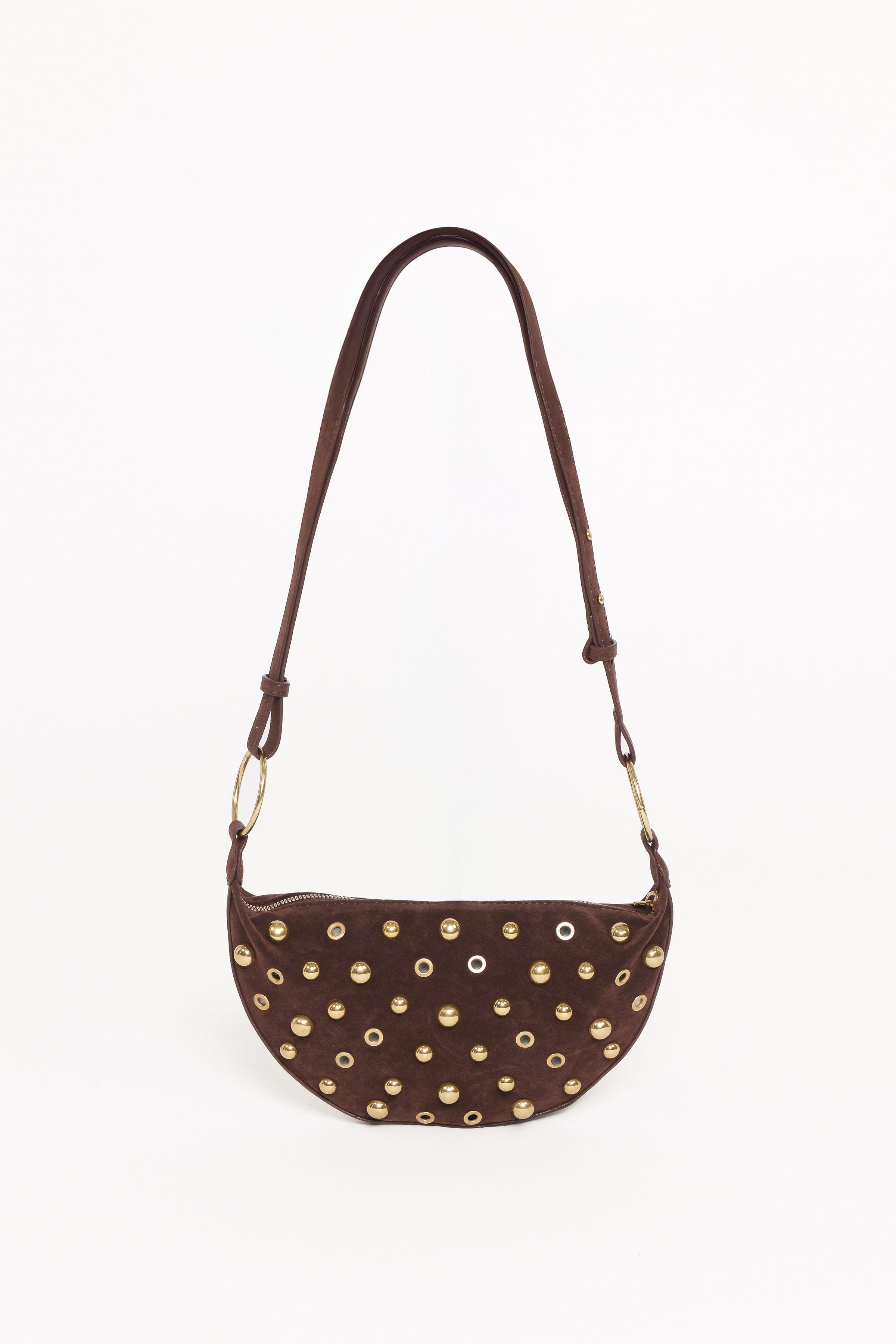 Grayson Studded Bag - Brown