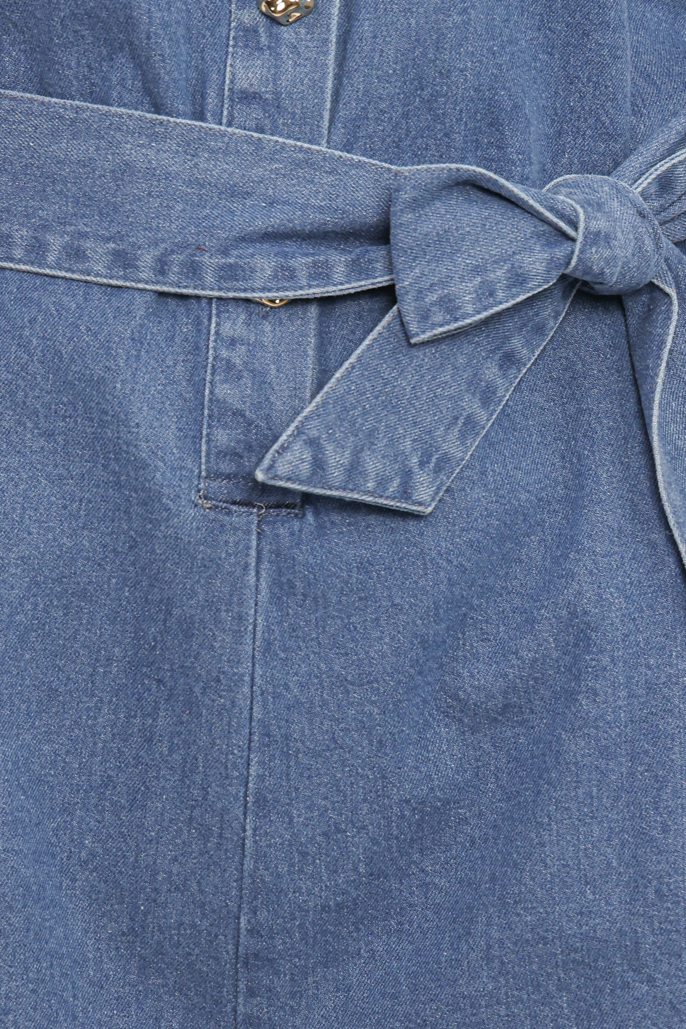 Hailey Denim Romper - Indigo