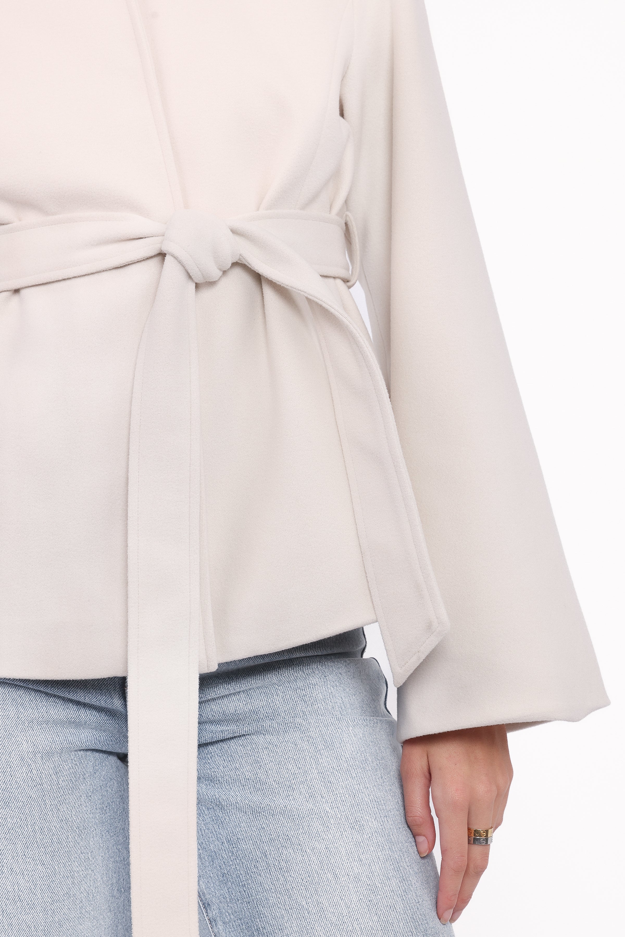 Halston Coat - Cream