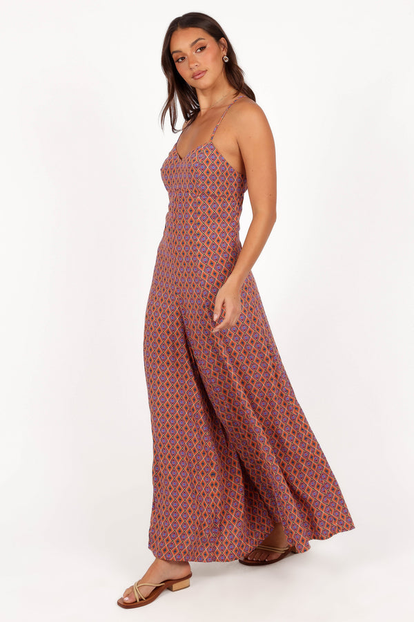 Harlee Wide Leg Jumpsuit - Orange