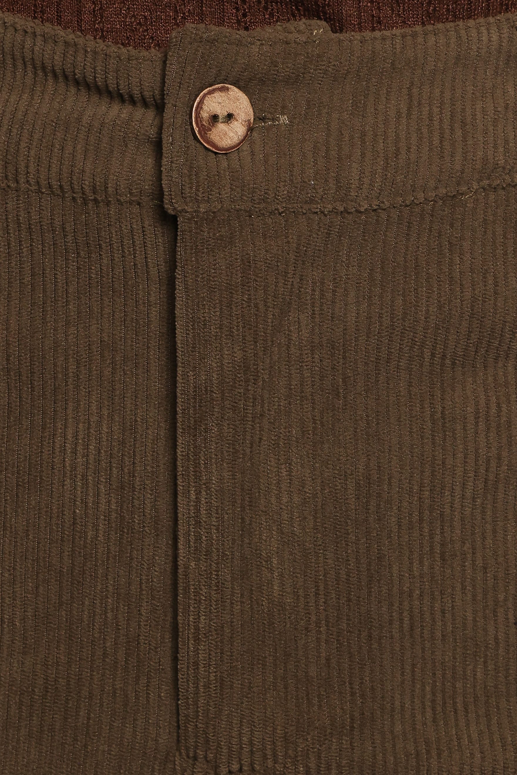 Hillary Barrel Leg Jeans - Olive Corduroy