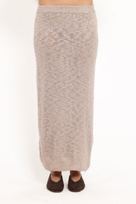 Indya Knit Skirt - Oatmeal