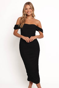 Iona Midi Dress - Black
