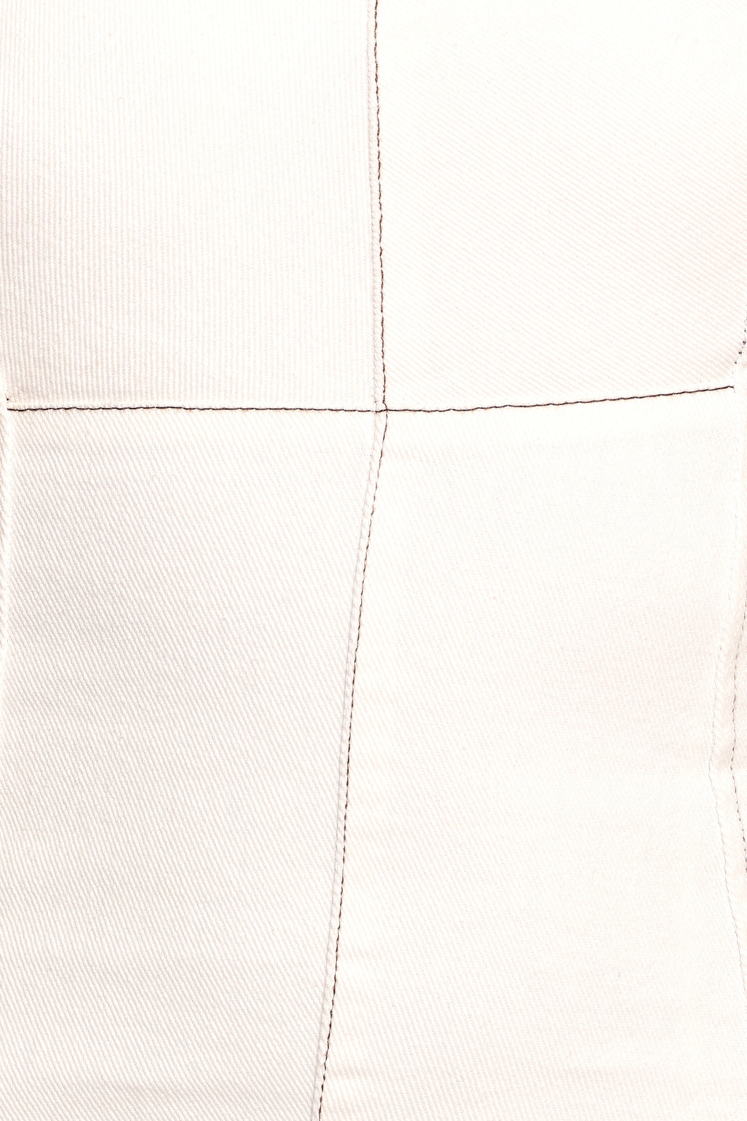 Isley Mini Dress - White Denim