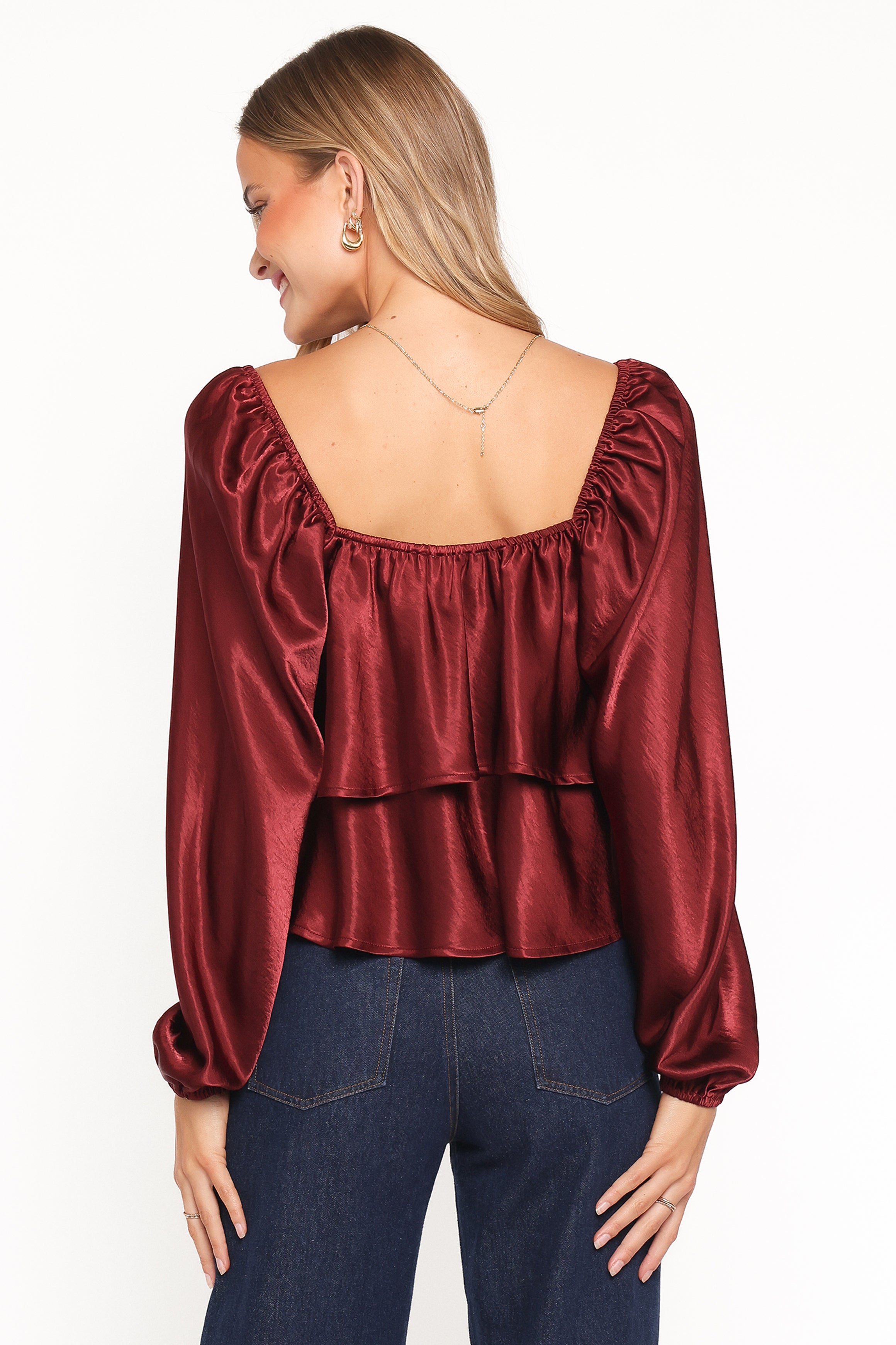 Janina Blouse - Wine