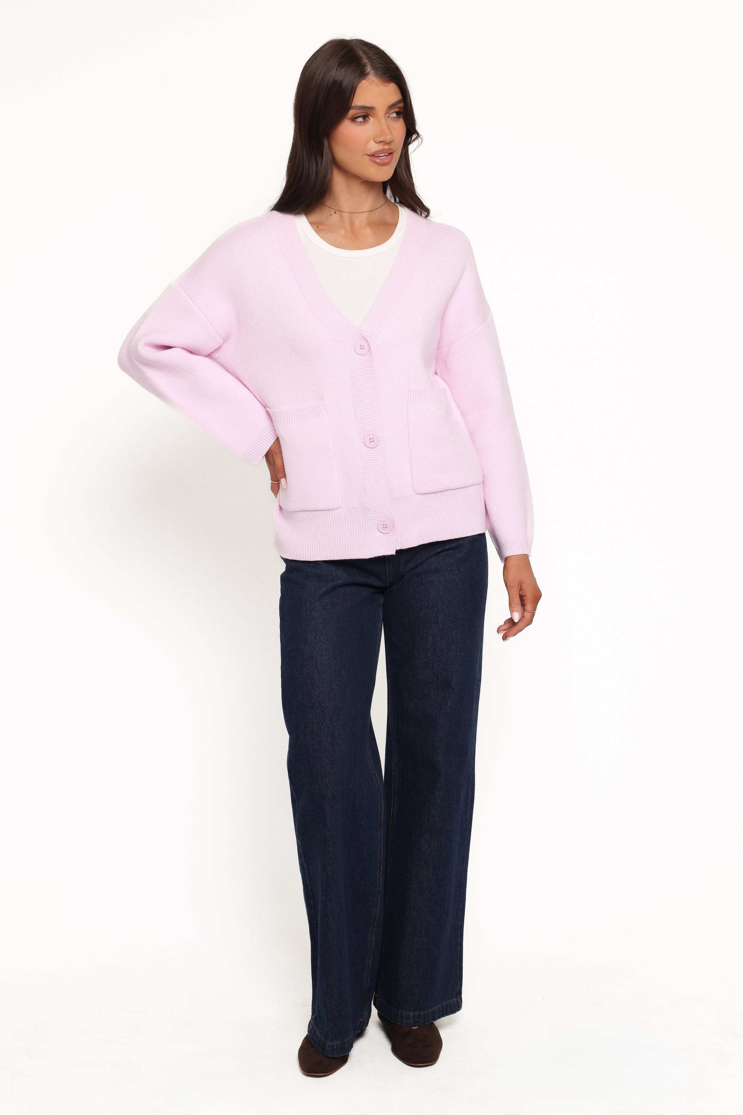 Jayden Cardigan - Pale Pink