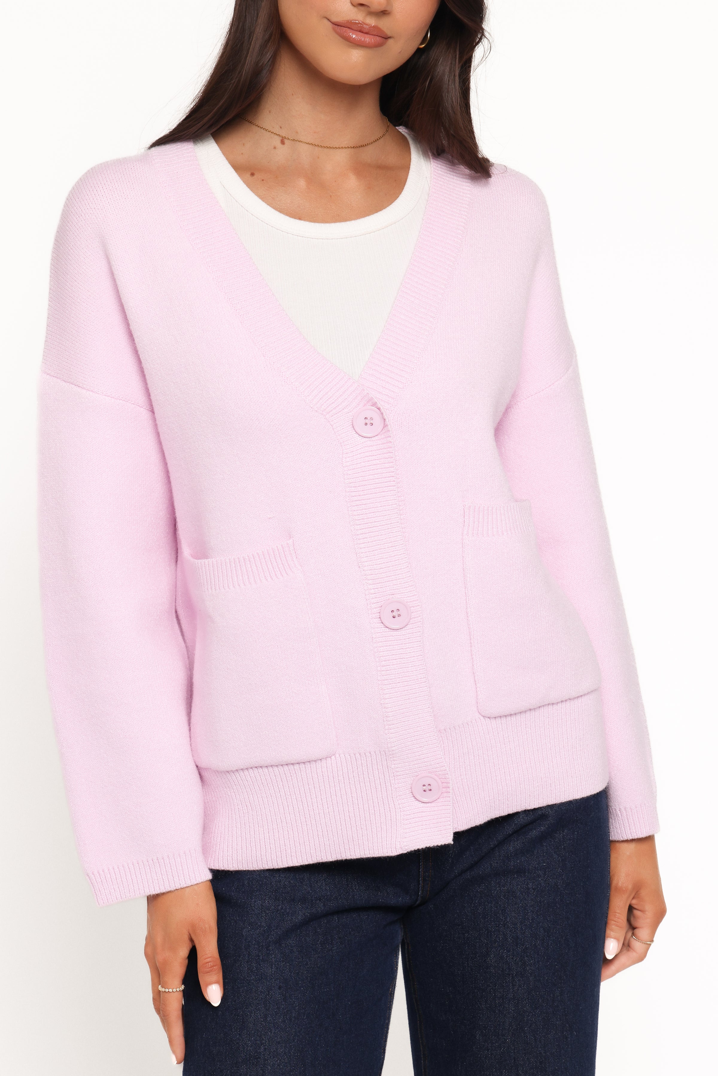 Jayden Cardigan - Pale Pink