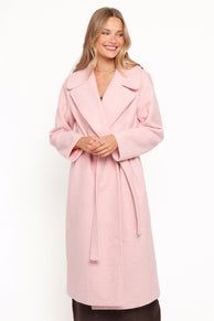 Jazzie Boucle Coat - Baby Pink