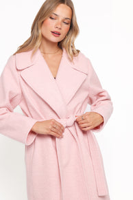 Jazzie Boucle Coat - Baby Pink