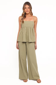 Jessica Pant Set - Olive