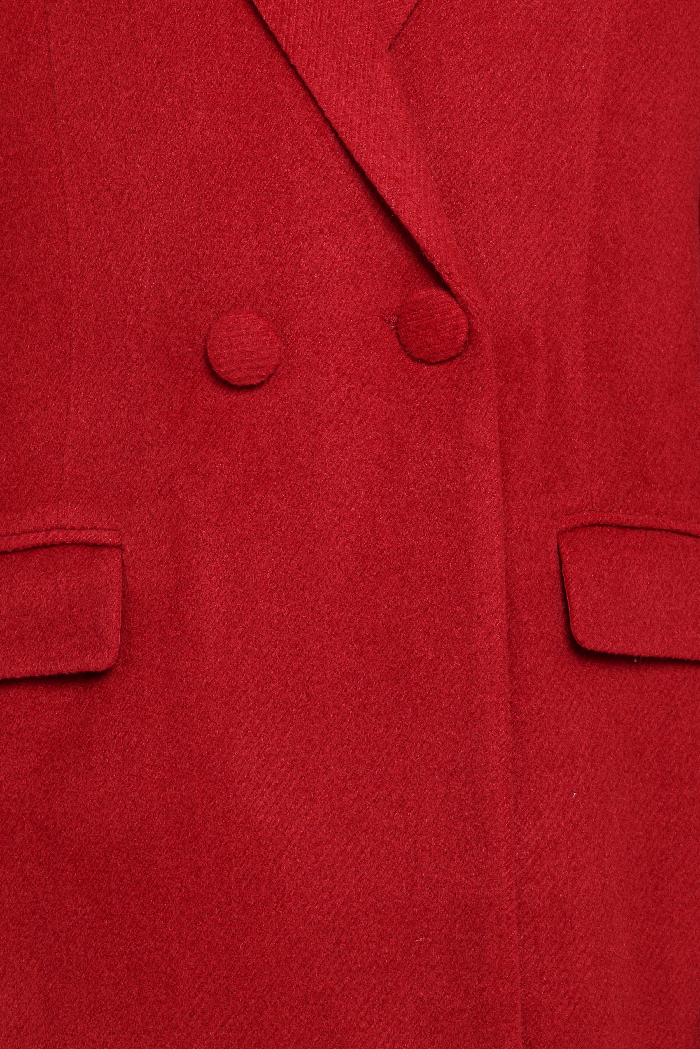 Jett Long Blazer Coat - Red