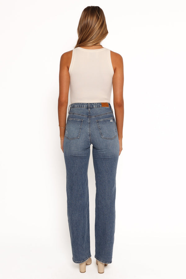 Jolene Wide Leg Jeans - Reflecting