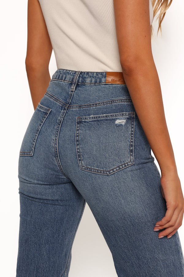 Jolene Wide Leg Jeans - Reflecting