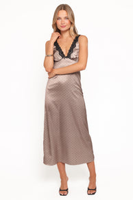 Joselyn Lace Maxi Dress - Polka Dot