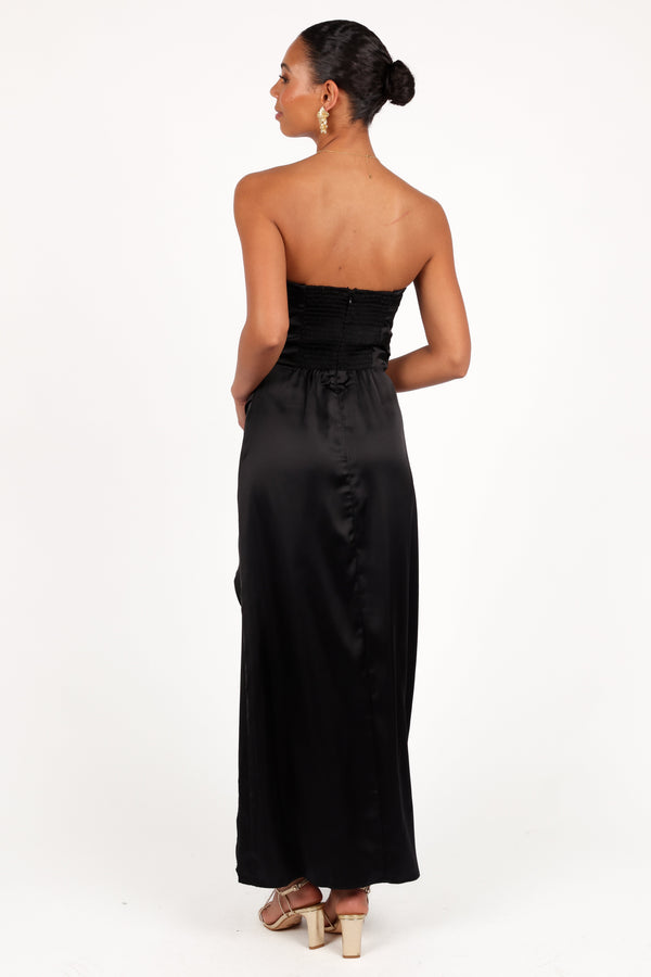 Kara Strapless Maxi Dress - Black