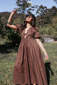 Karla Maxi Dress - Bitter Chocolate