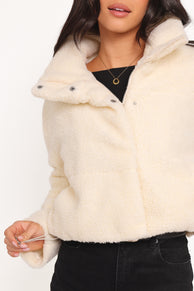 Katerina Fleece Puffer - White
