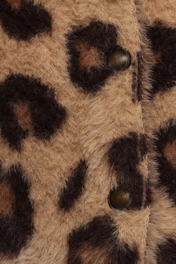 Kendall Leopard Print Button Front Cardigan - Leopard