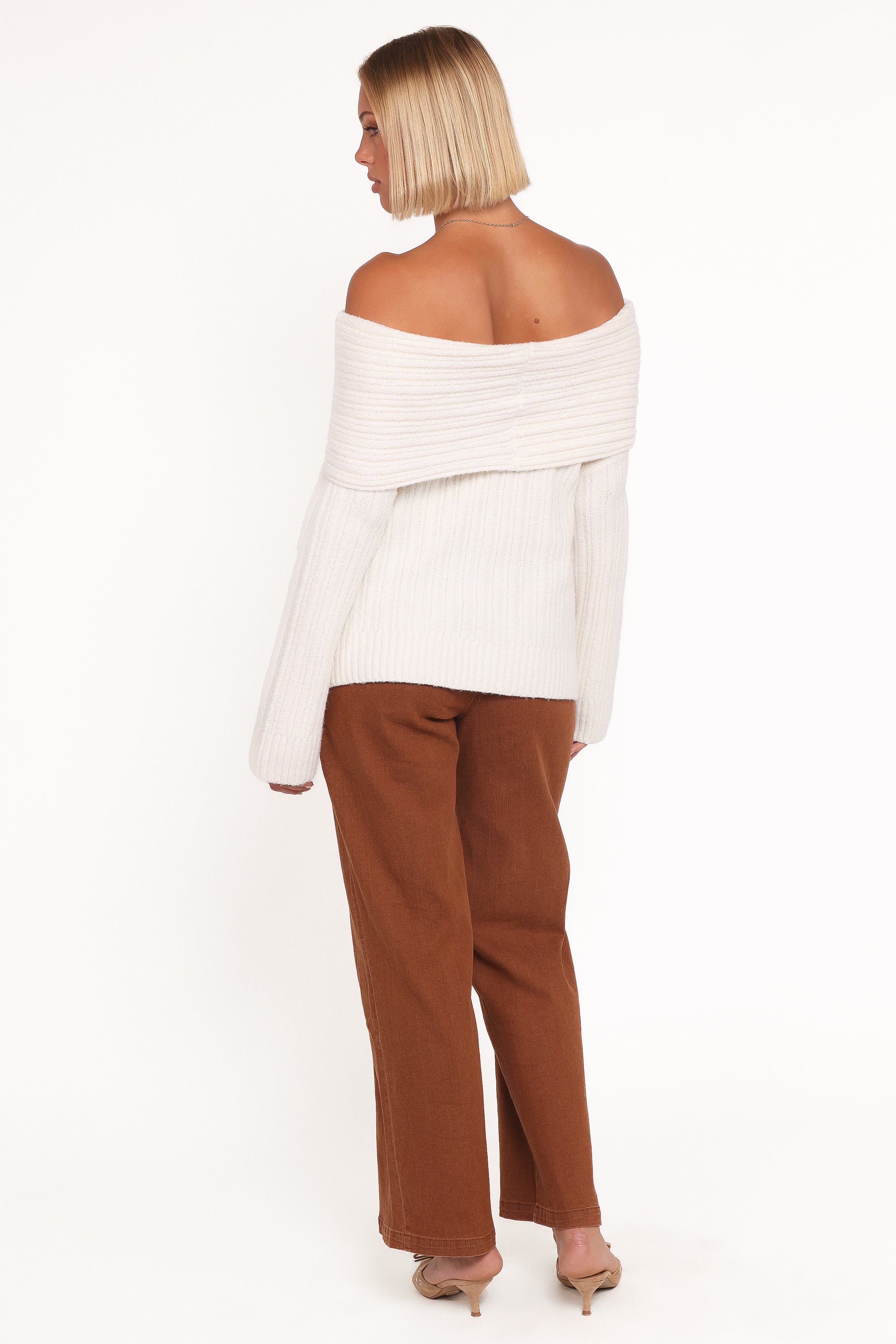Hayes Wide Leg Pant - Mocha Brown