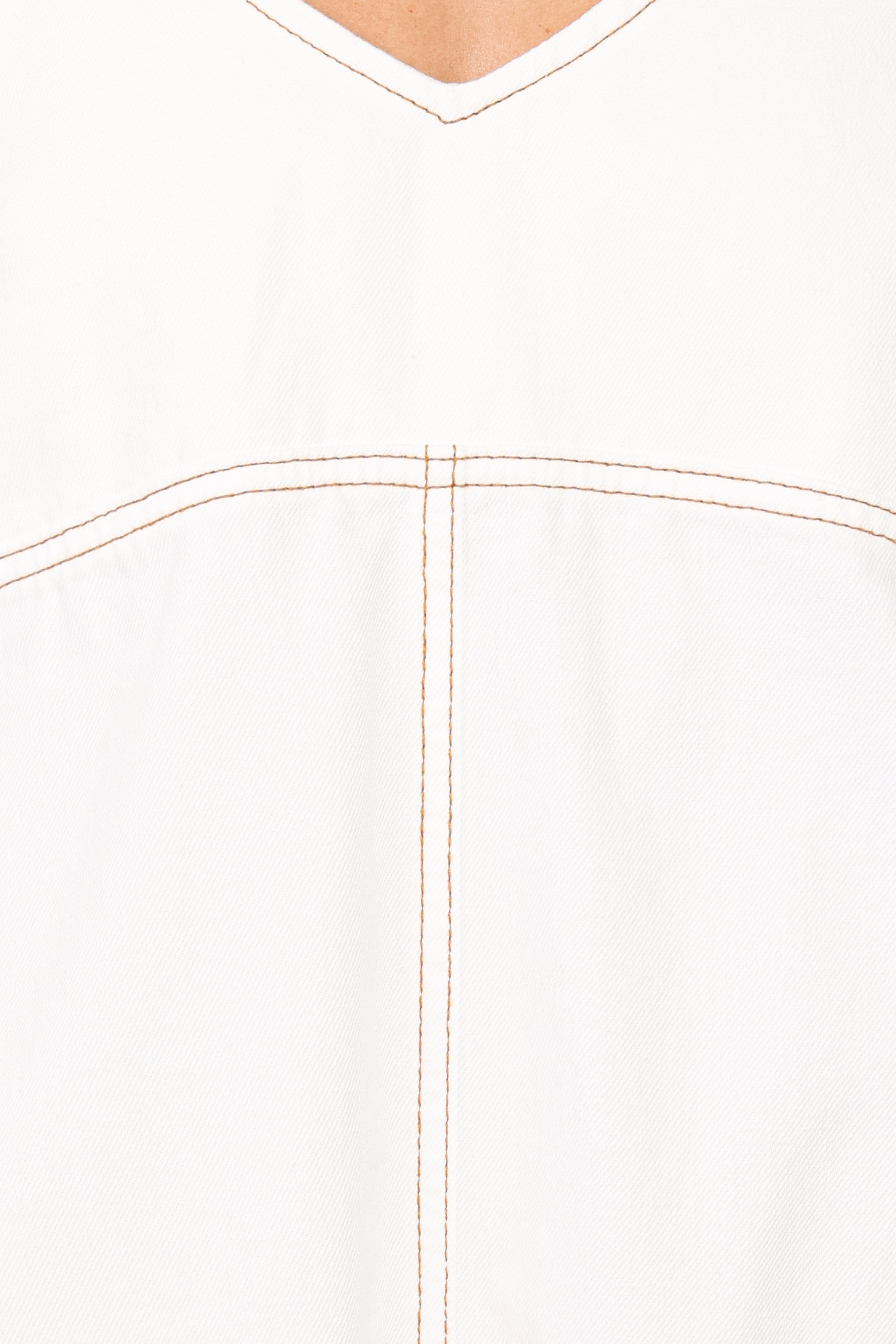Kinley Mini Dress - White Denim
