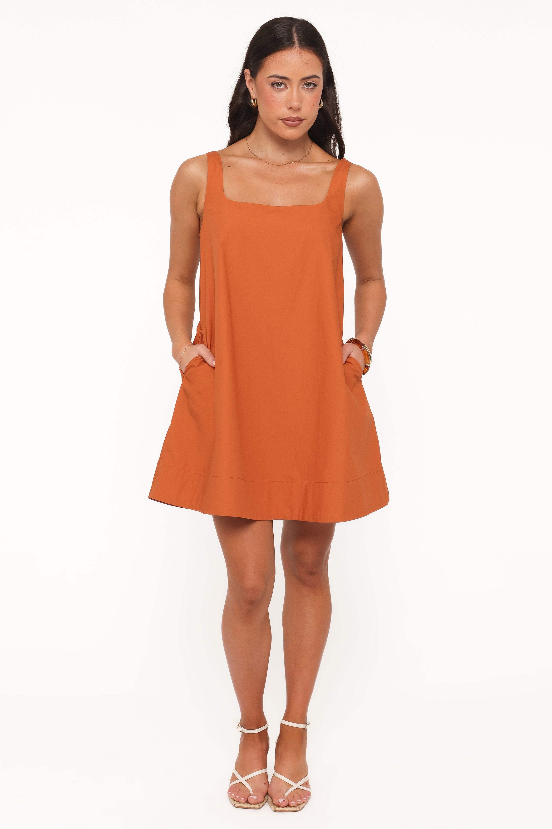 Kora Mini Dress - Brown