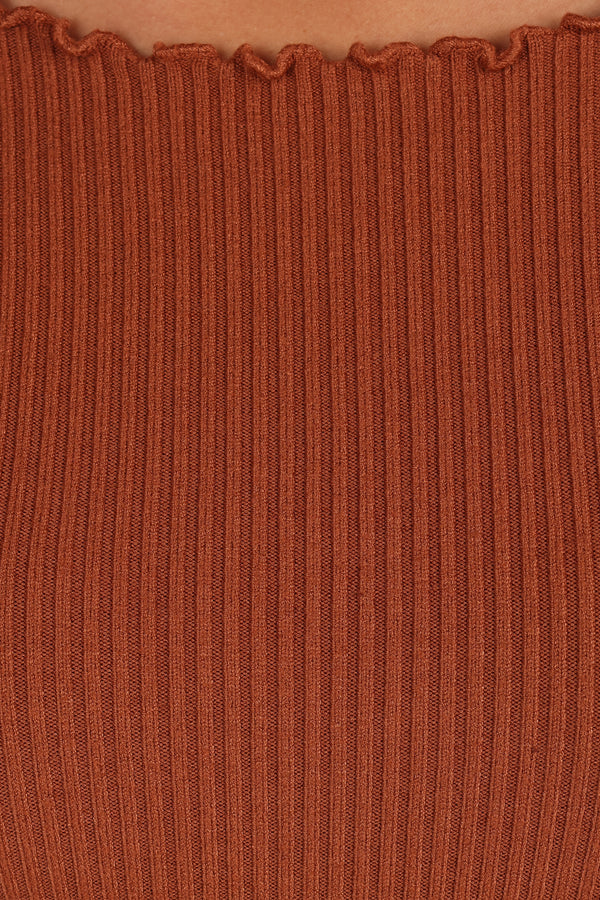 Kya Knit Top - Rust