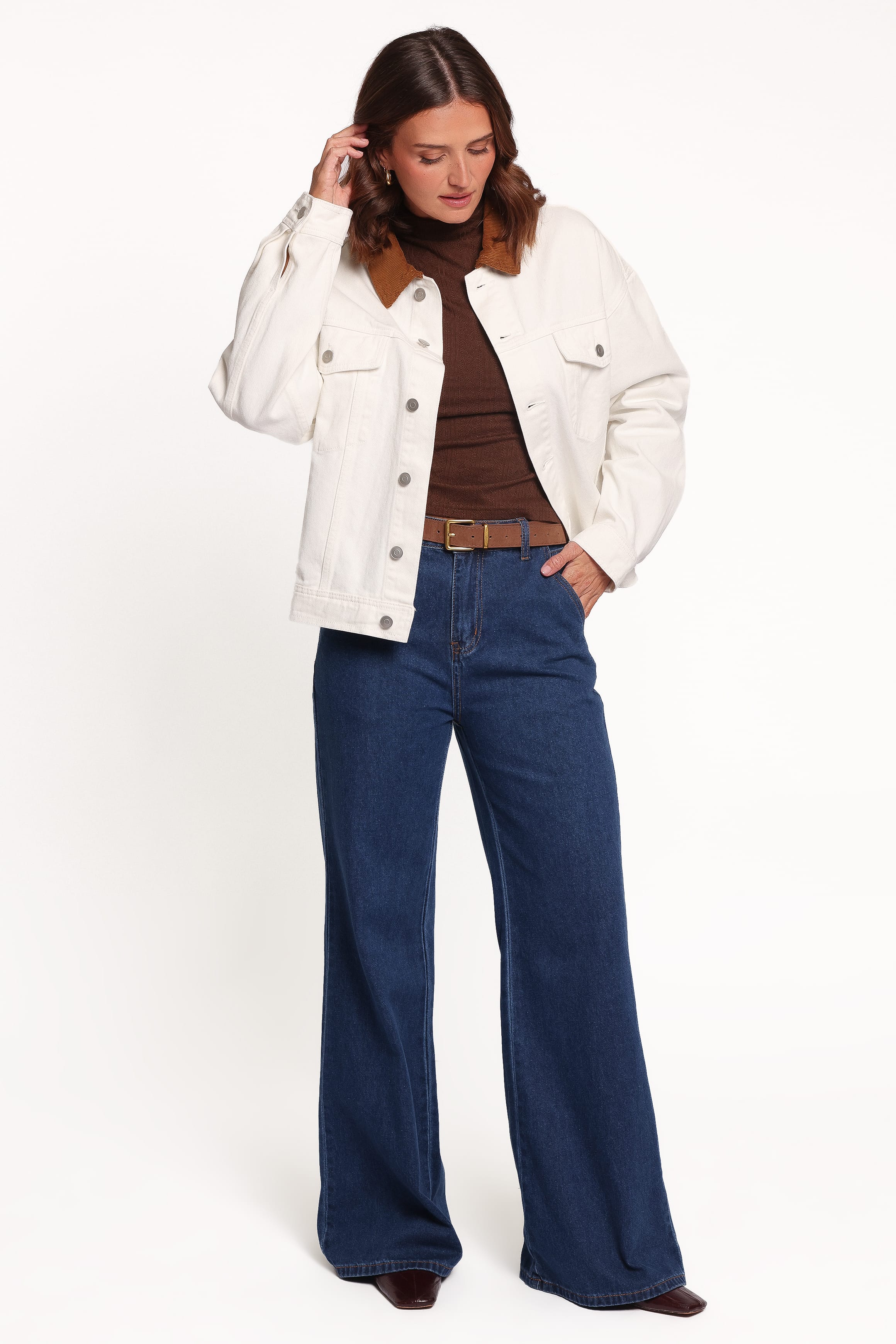 Larosa Denim Jacket - Ivory