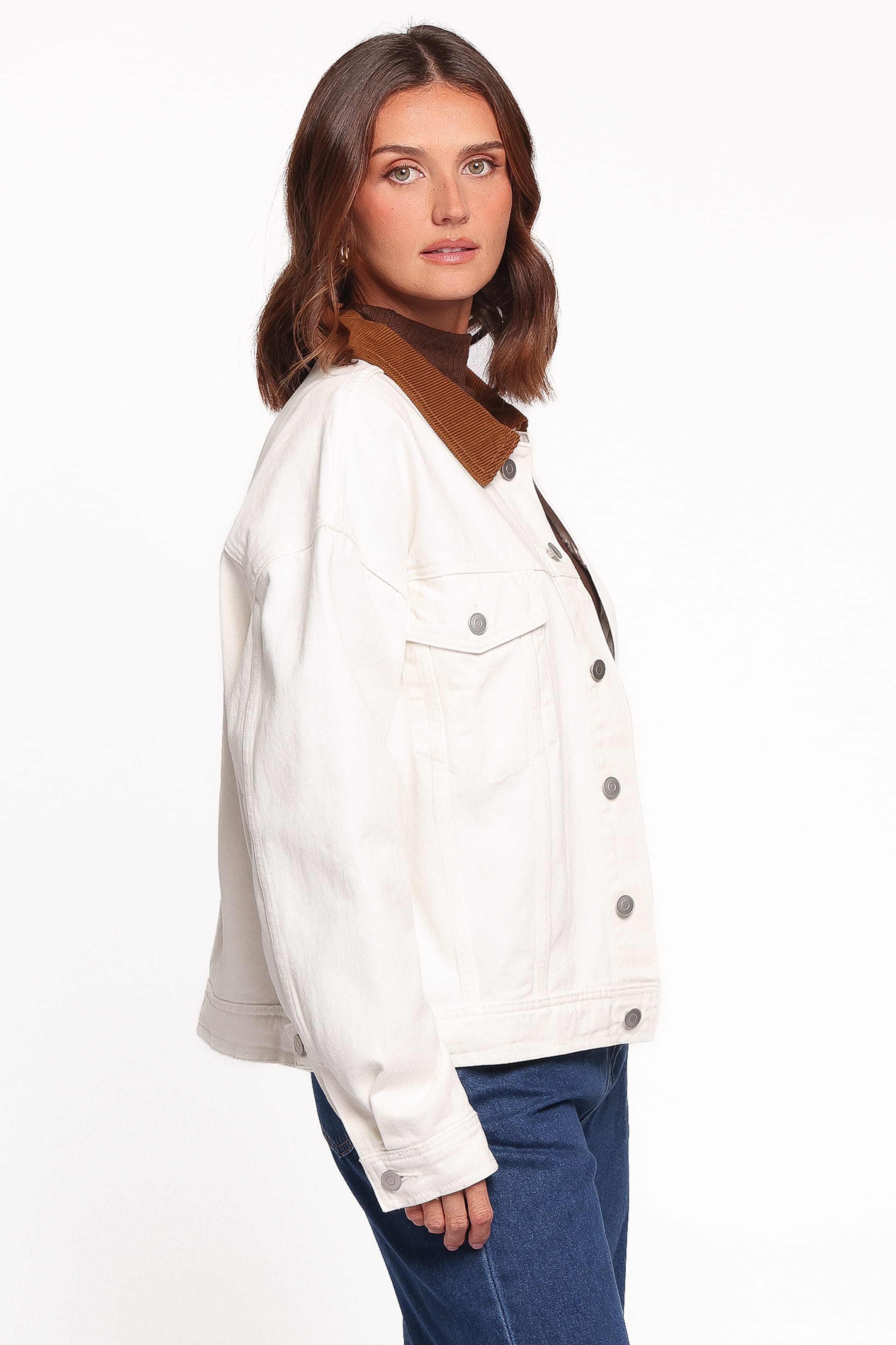 Larosa Denim Jacket - Ivory