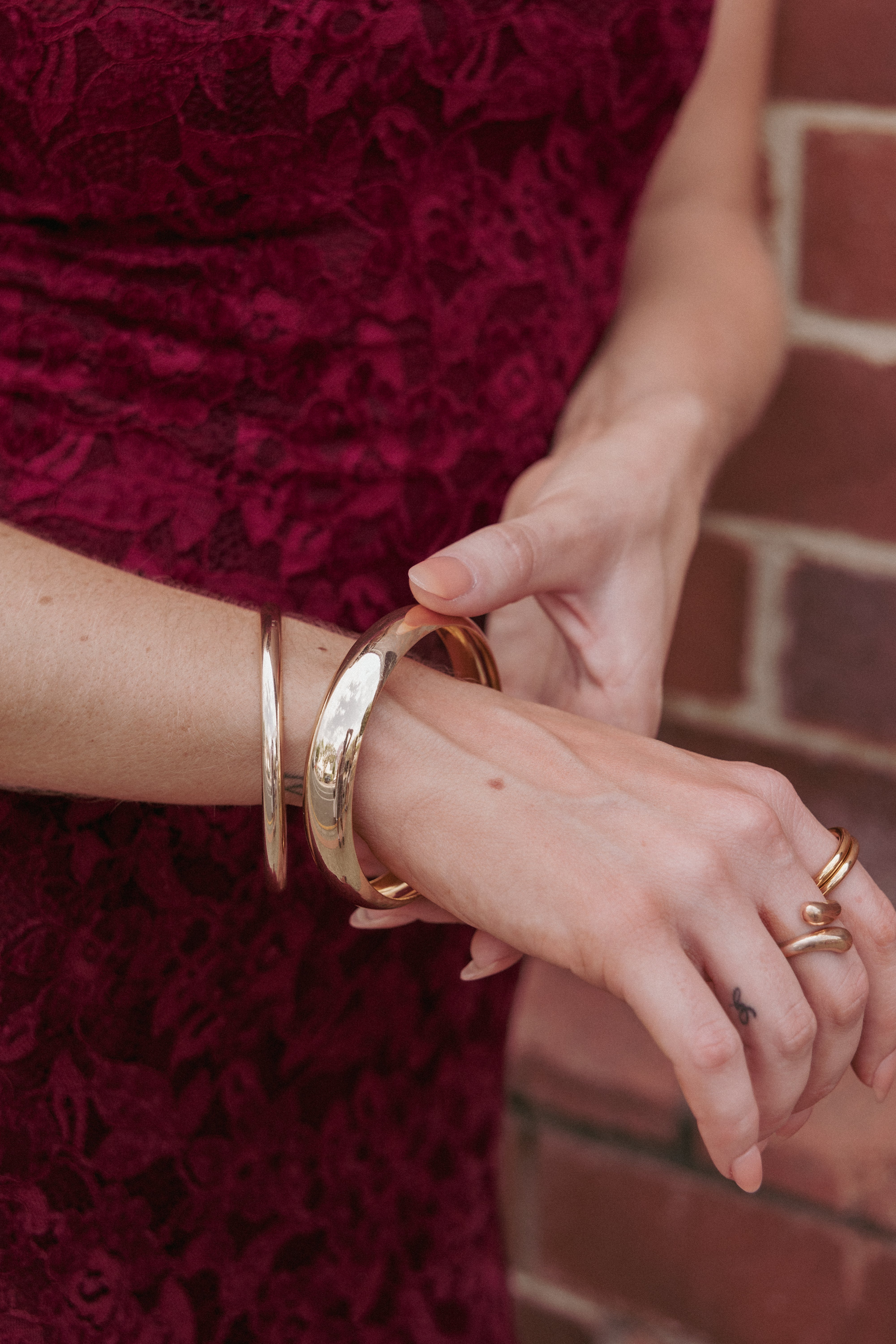 Laurel Bracelet Set - Gold