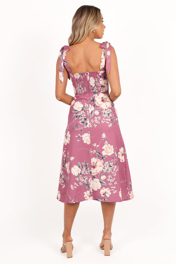 Laurel Dress - Dark Rose Floral