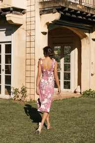 Laurel Dress - Dark Rose Floral