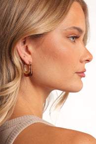 Laurel Earrings - Brown