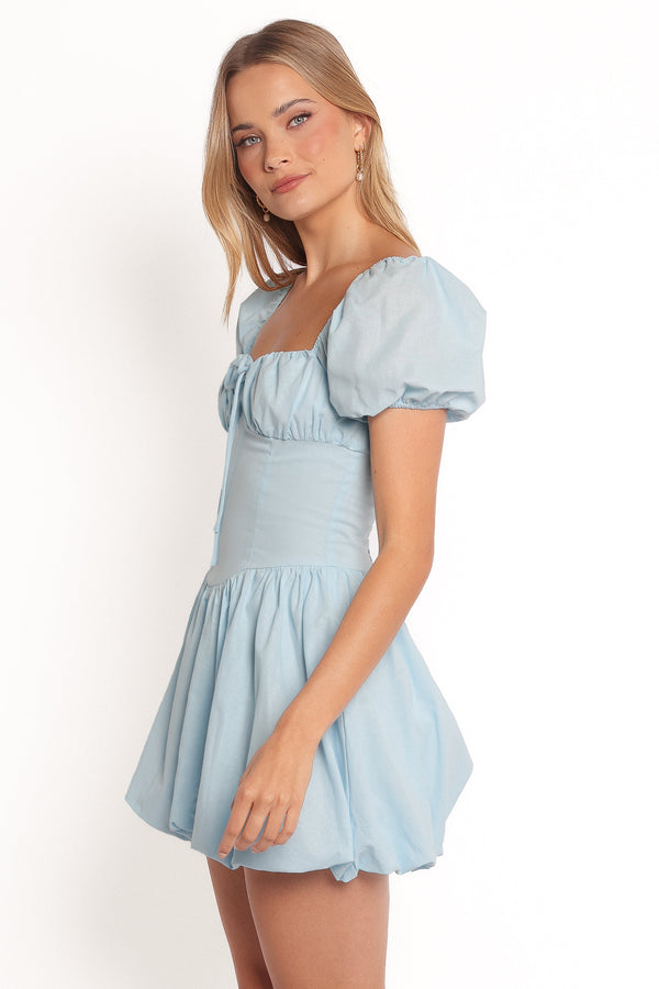 Leane Mini Dress - Soft Blue