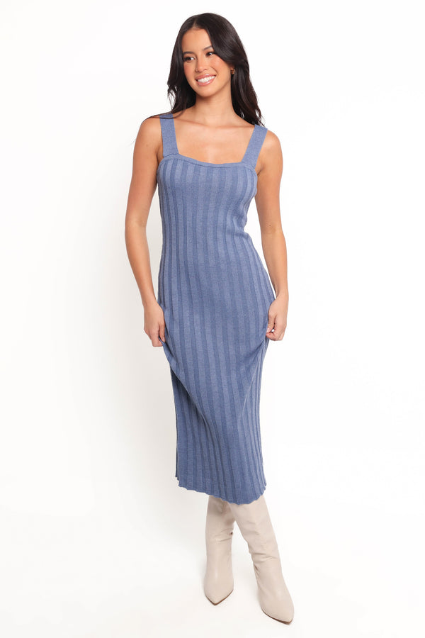 Lexah Midi Dress - Blue