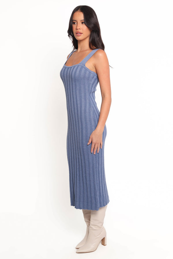 Lexah Midi Dress - Blue